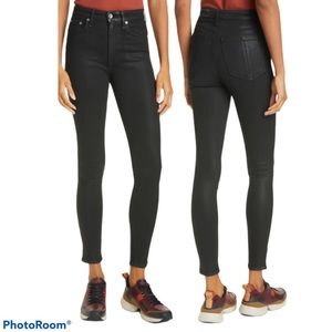 Rag & Bone Nina High-Rise Ankle Skinny-Black